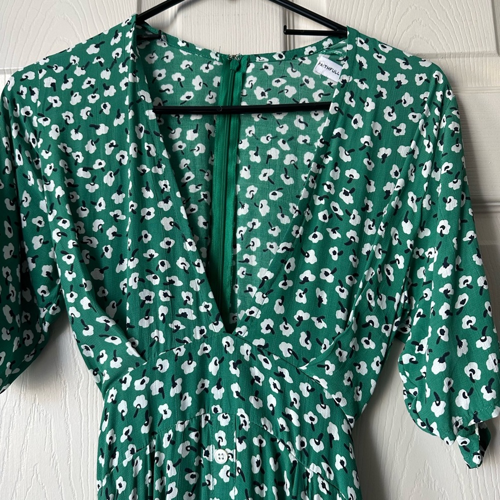 FAITHFULL THE BRAND Nina Midi Dress size 8 - Picture 6 of 13